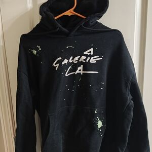 Forever 21 Black Hoodie with Green Accents